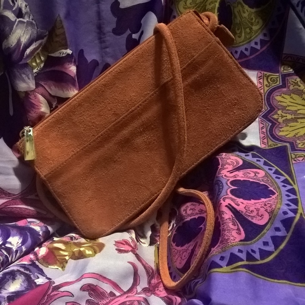 Giani Bernini Orange Suede Crossbody
